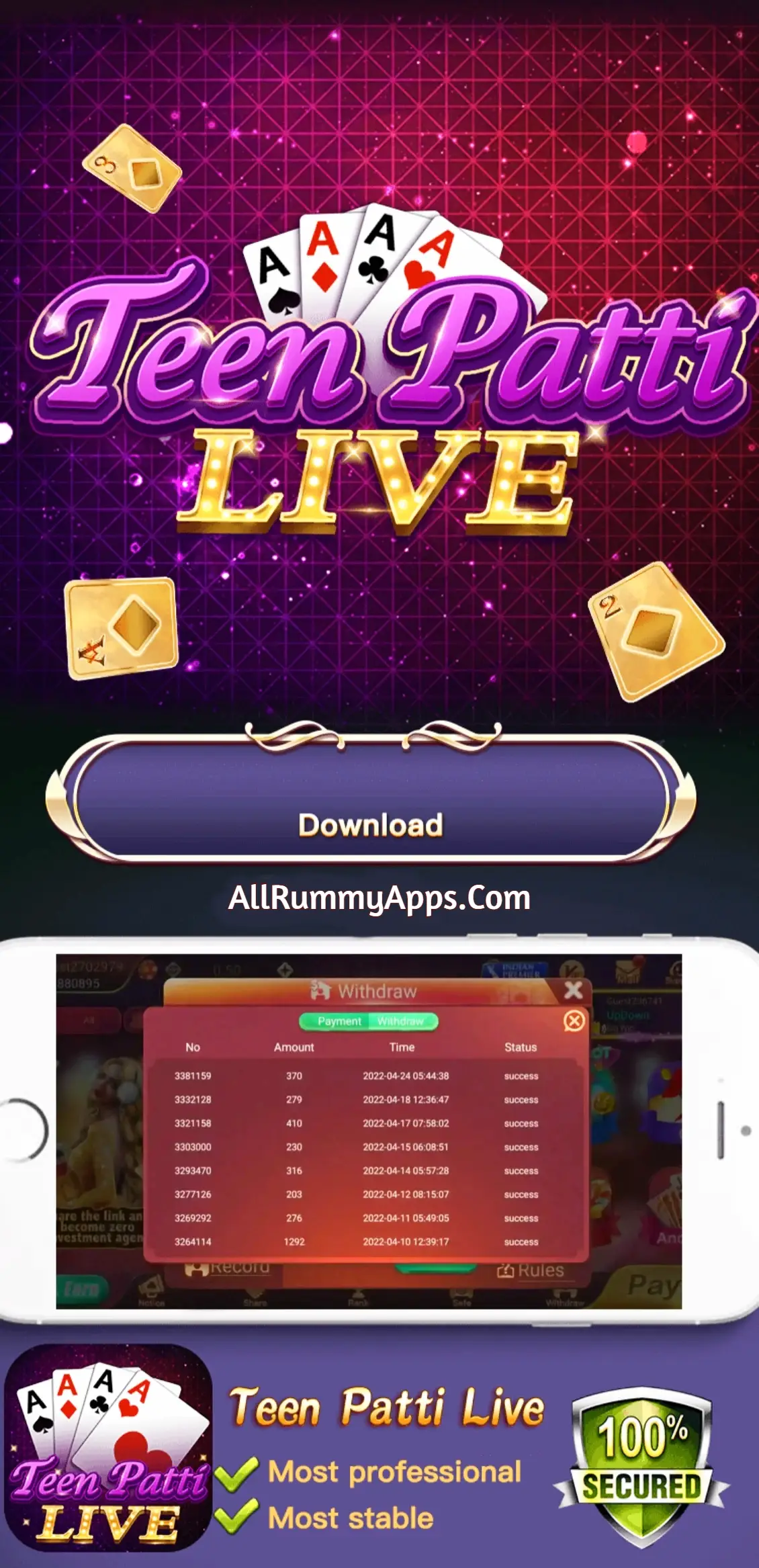 Teen Patti Live APK - All Best Rummy App